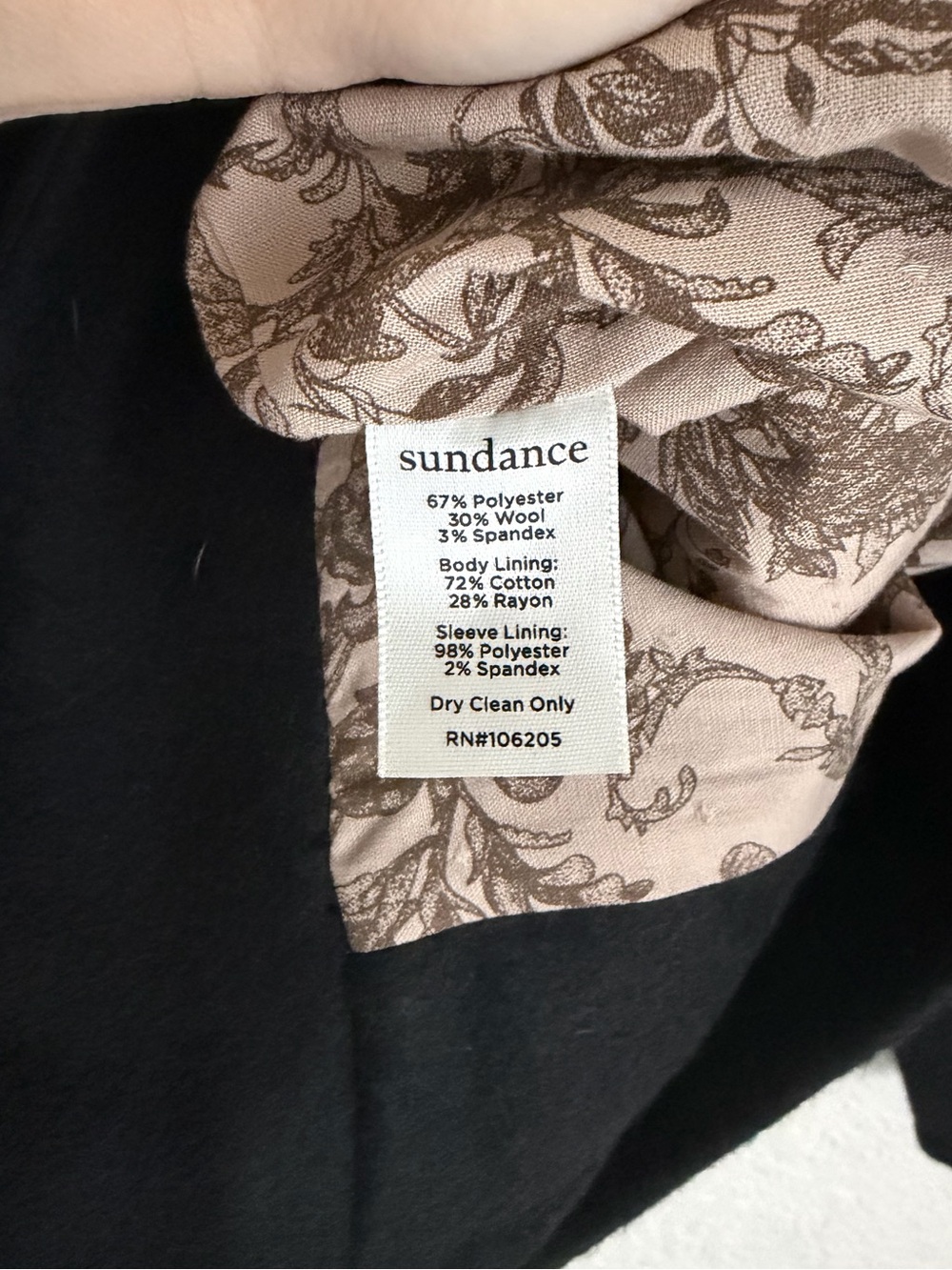 Sundance Women’s Glennon Wool Blend Coat L Black NEW - Picture 9 of 9